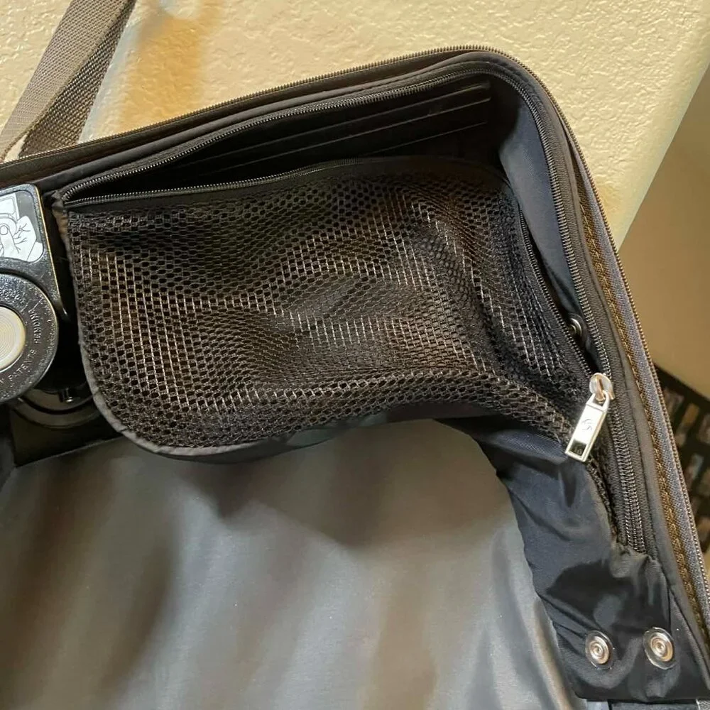 Samsonite tweed folding garment bag